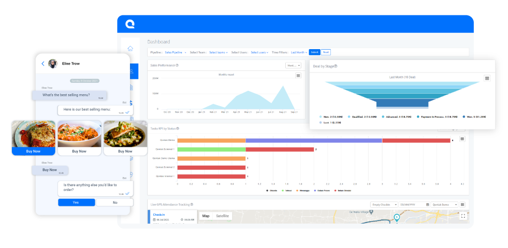 Kelola KPI dan order lebih mudah dengan Omnichannel CRM terbaik